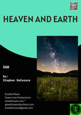 Heaven and Earth SAB choral sheet music cover